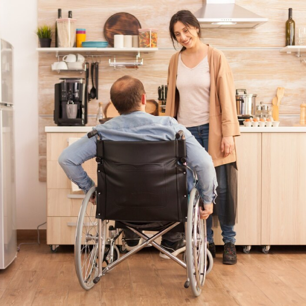Modern accessible kitchen in a Melbourne home. 